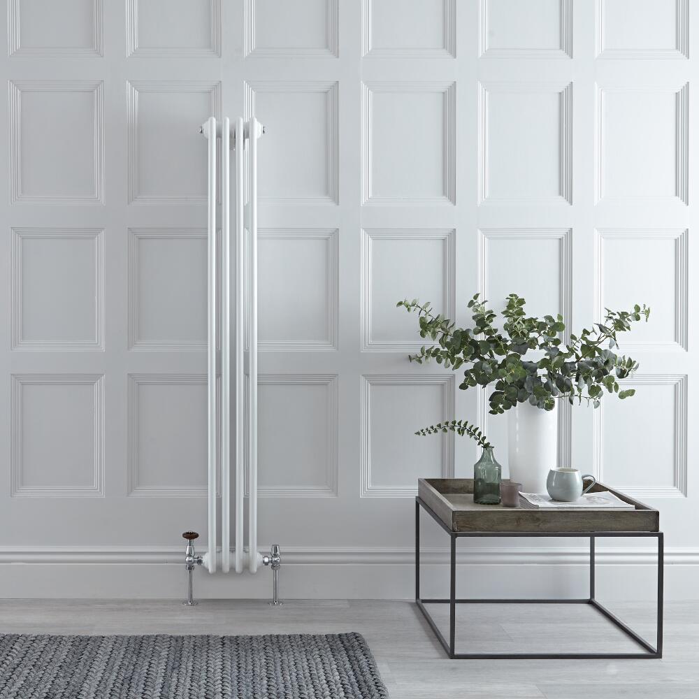 Radiateur Vertical Style Fonte Blanc Windsor 150cm x 20,3cm x 10cm 694 Watts