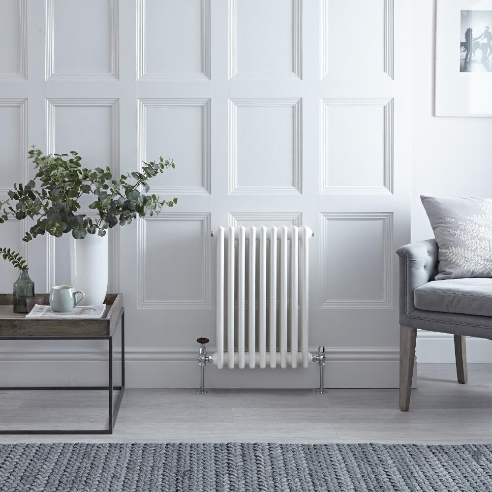 Radiateur Horizontal Style Fonte Blanc Windsor 60cm x 40,5cm x 10cm 721 Watts