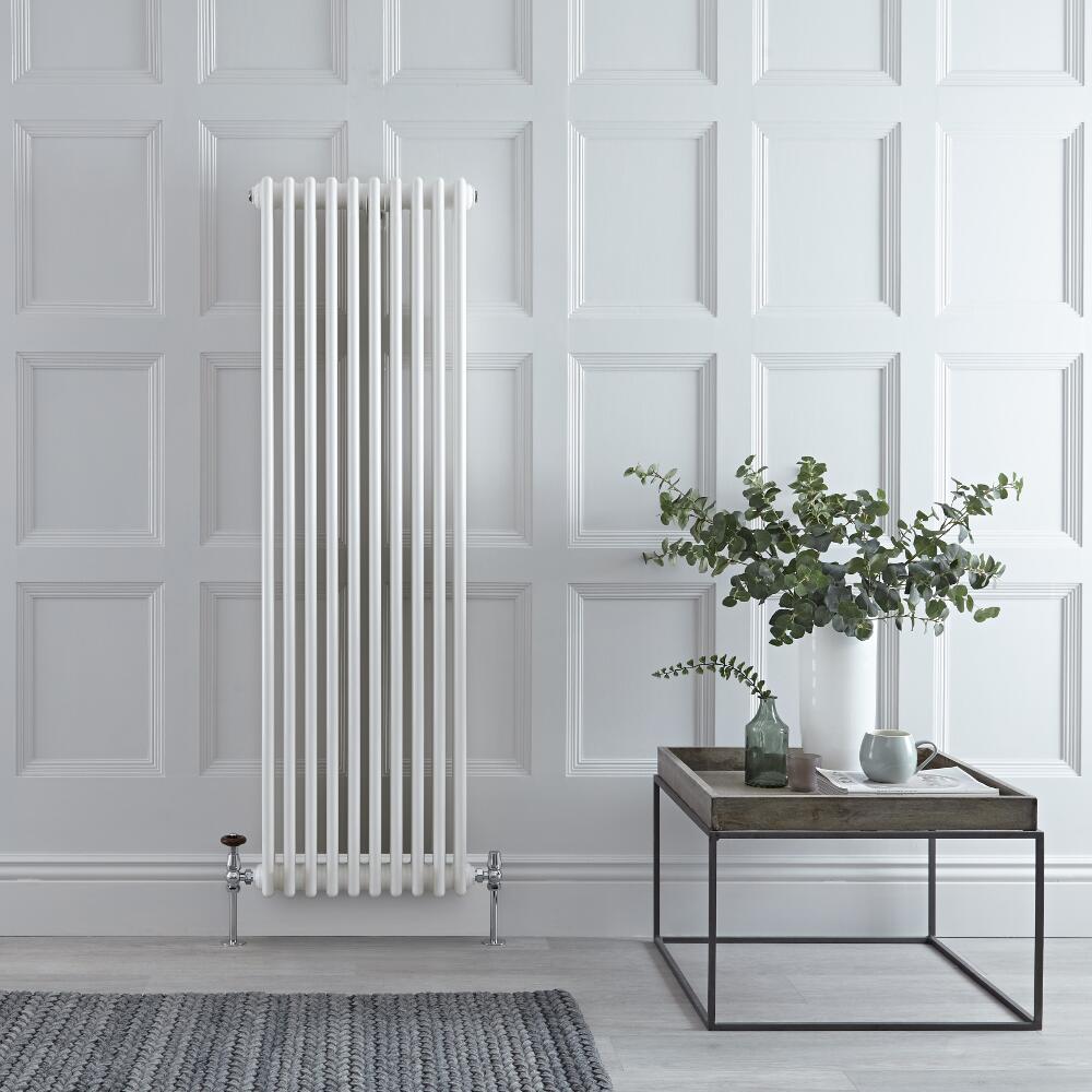 Radiateur Vertical Style Fonte Blanc Windsor 150cm x 47,3cm x 10cm 1734 Watts