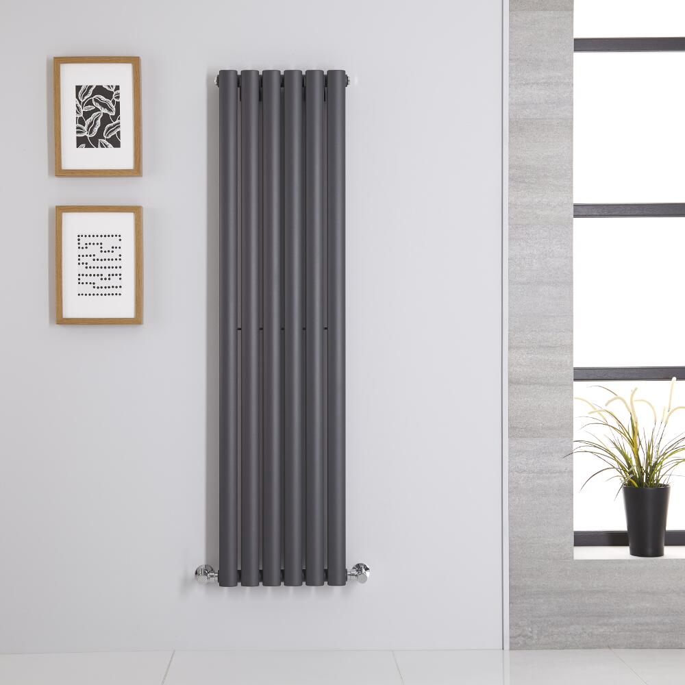 Radiateur Vertical Vitality Anthracite 140cm x 35.4cm x 5.6cm 686 watts