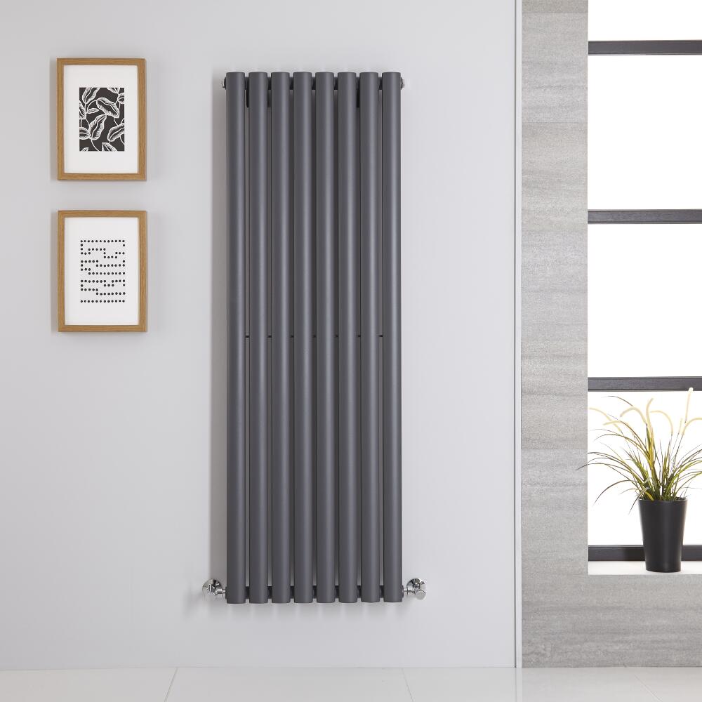 Radiateur Vertical Vitality Anthracite 140cm x 47.2cm x 5.6cm 915 watts