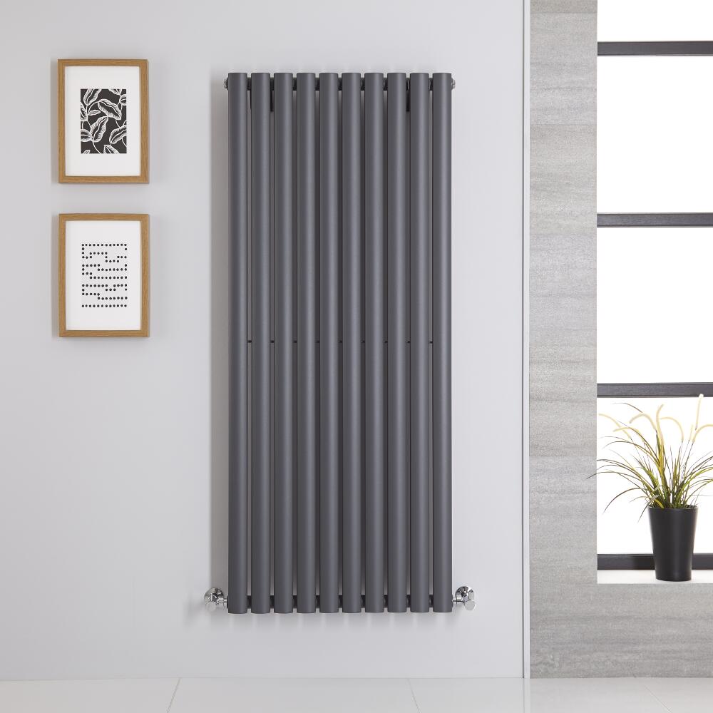 Radiateur Vertical Vitality Anthracite 140cm x 59cm x 5.6cm 1143 watts