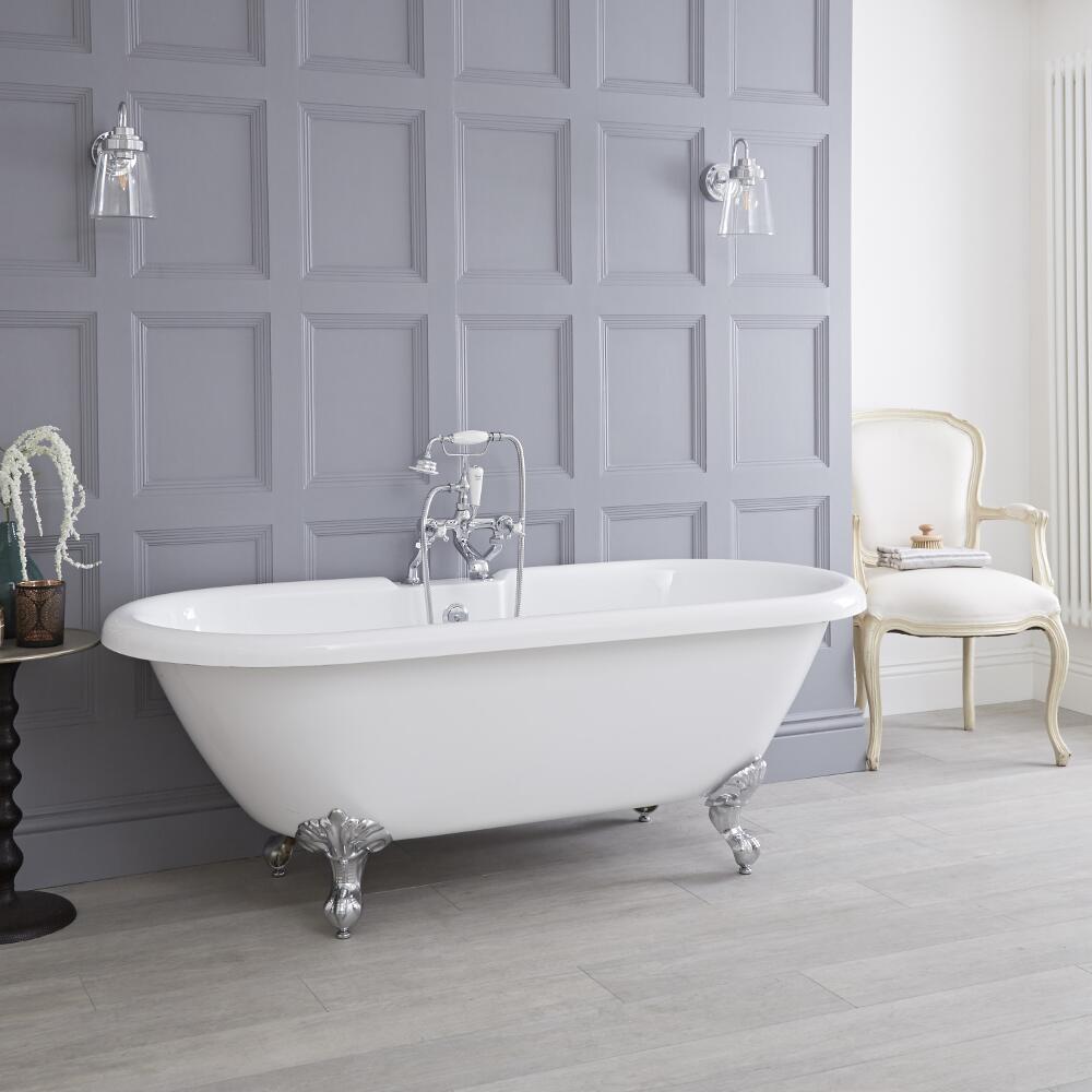 Baignoire îlot Rétro 179,5 x 78,5 cm & Choix de pieds