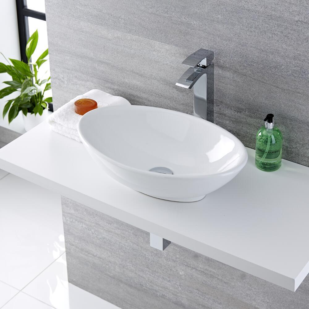 Vasque ovale 52 x 32cm Kenton & Mitigeur Haut Razor