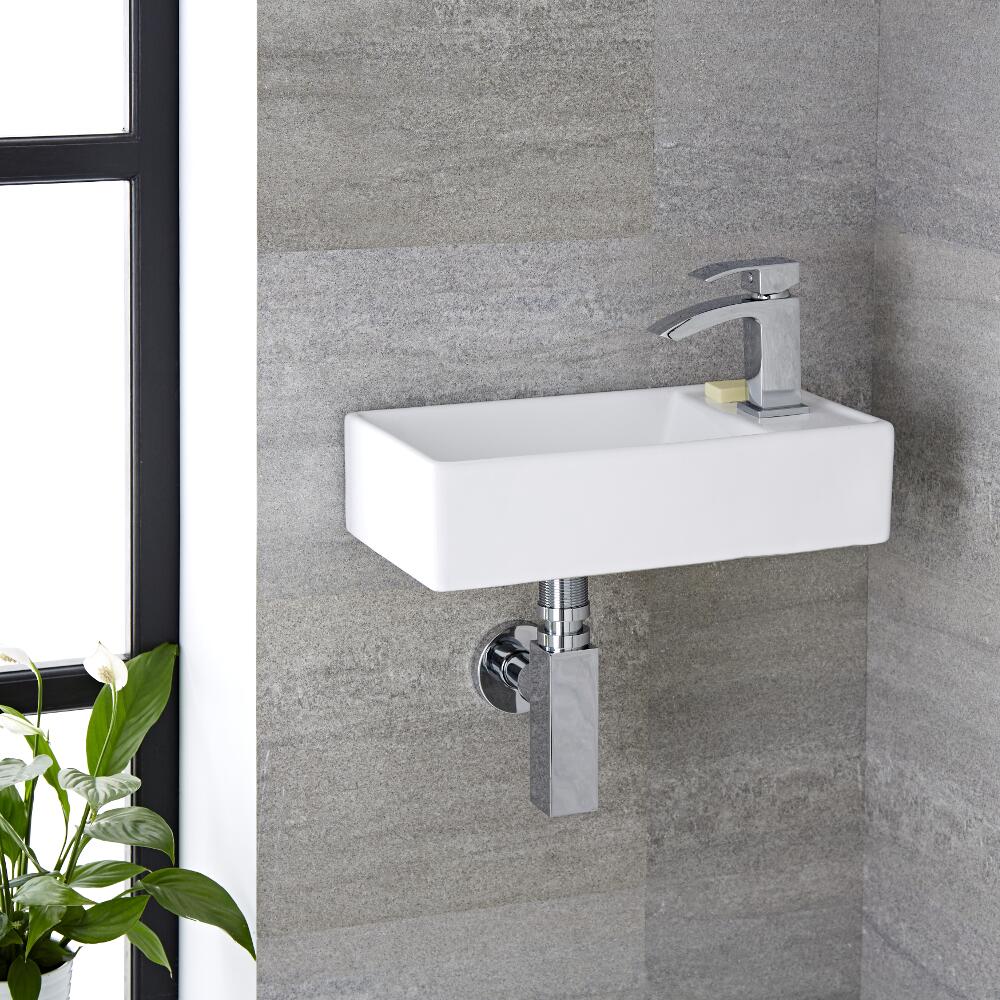 Vasque suspendue Rectangulaire 41 x 22cm Halwell