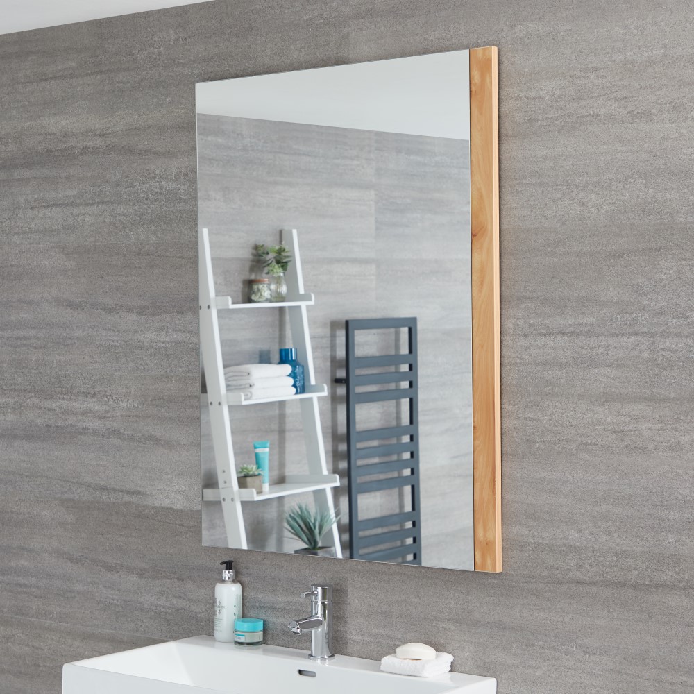 Miroir Newington - 75x100cm - Cadre Chêne Doré
