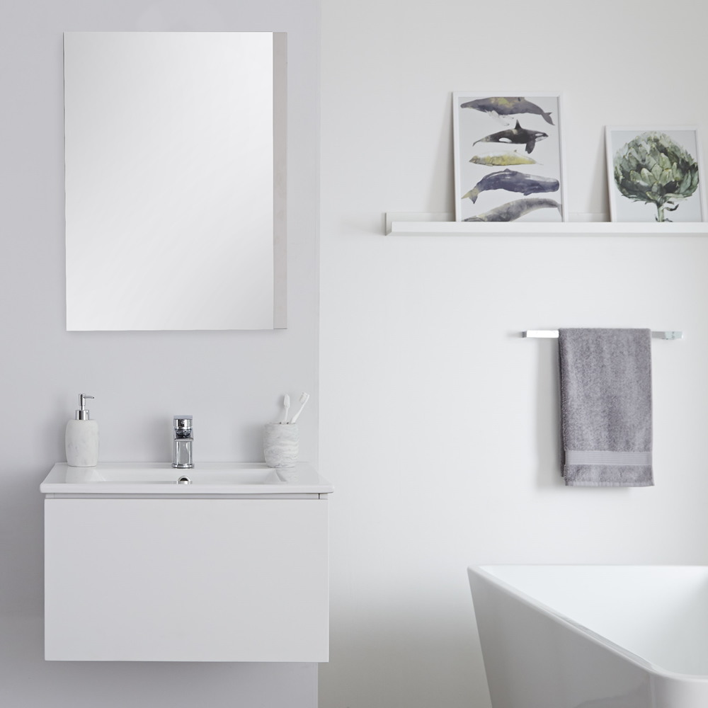 Meuble Lavabo 60cm Newington Blanc Mat