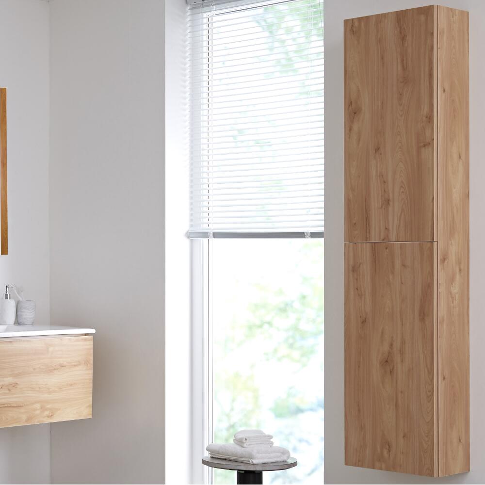 Colonne de Rangement Newington - 35x150cm - Chêne Doré