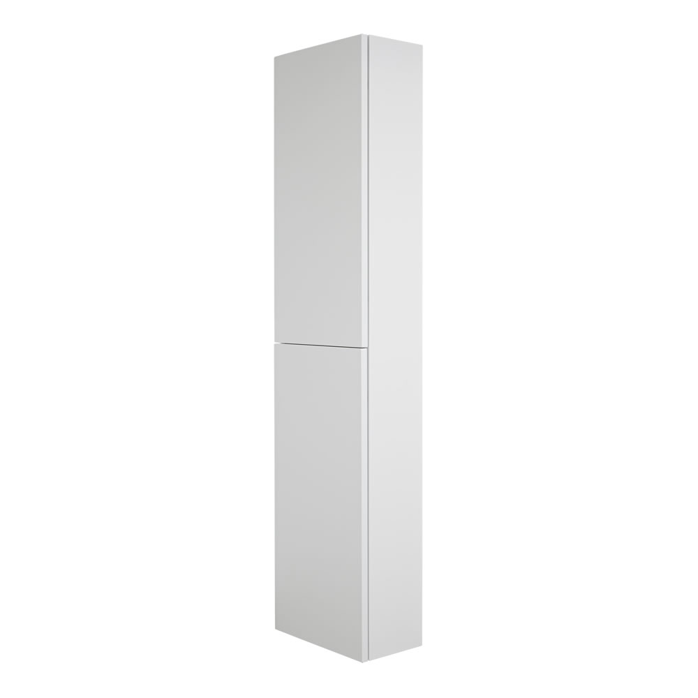 Colonne de Rangement Newington - 35x150cm - Blanc Mat