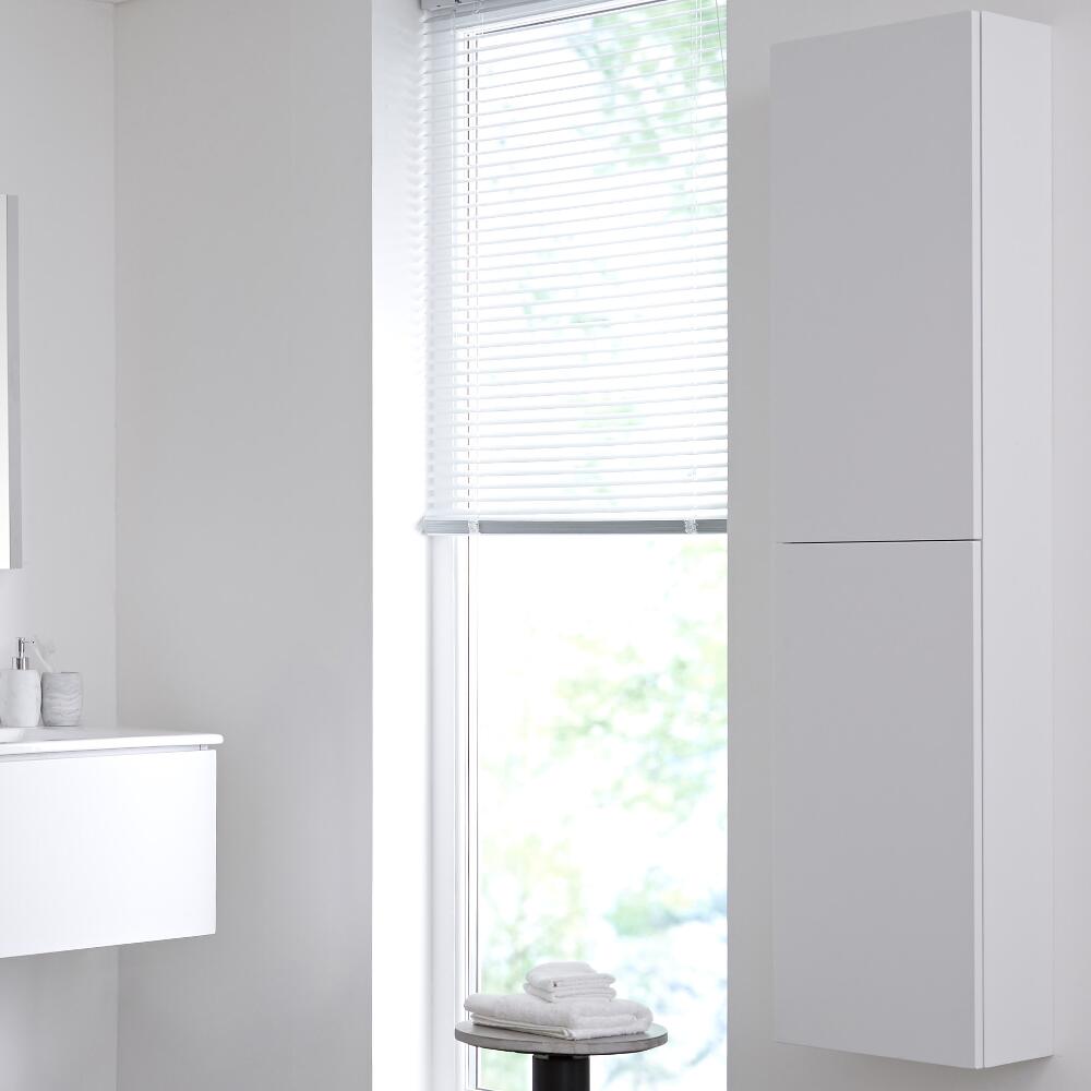 Colonne de Rangement Newington - 35x150cm - Blanc Mat