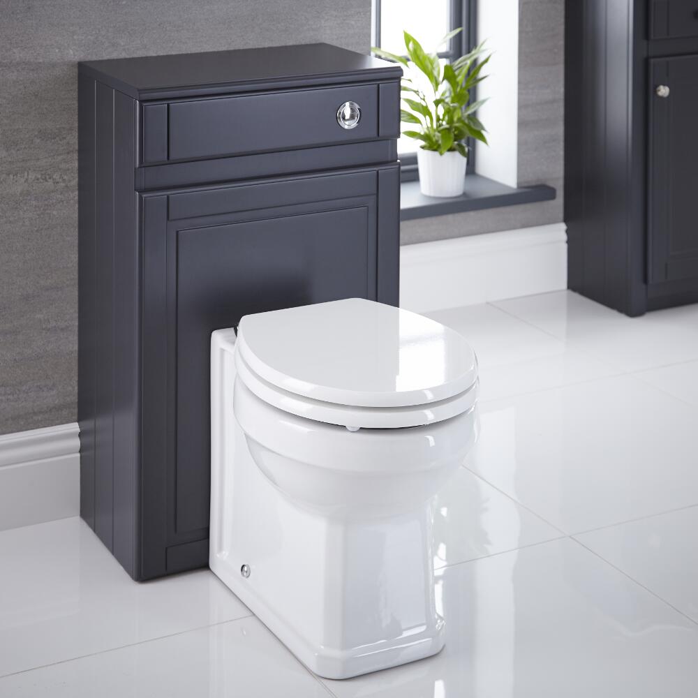 Meuble Coffrage Anthracite pour WC Charlton 81.5x50x30cm