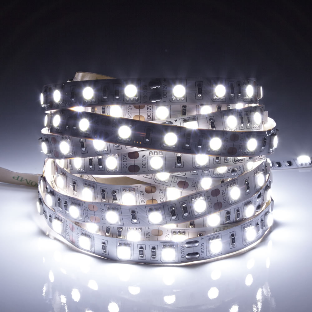 Biard Ruban LED 5050 Ultra Blanc Froid 5m