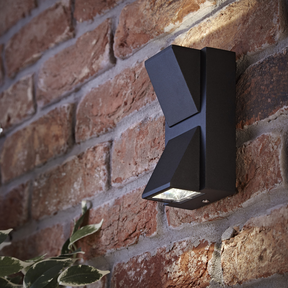 Biard Applique murale extérieure bidirectionnelle Noire 6W