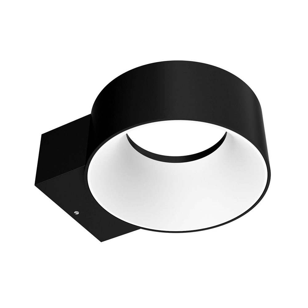 Applique Murale Ronde LED 8W IP65 Halo Faro Noir