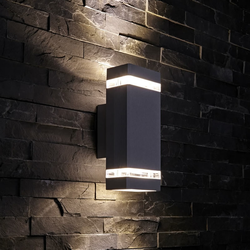 Biard Applique murale extérieure Design Cubique Architect Noir