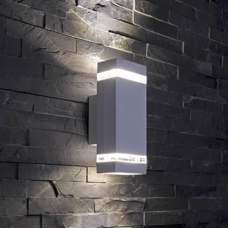 Biard Applique murale extérieure Design Cubique Architect Gris