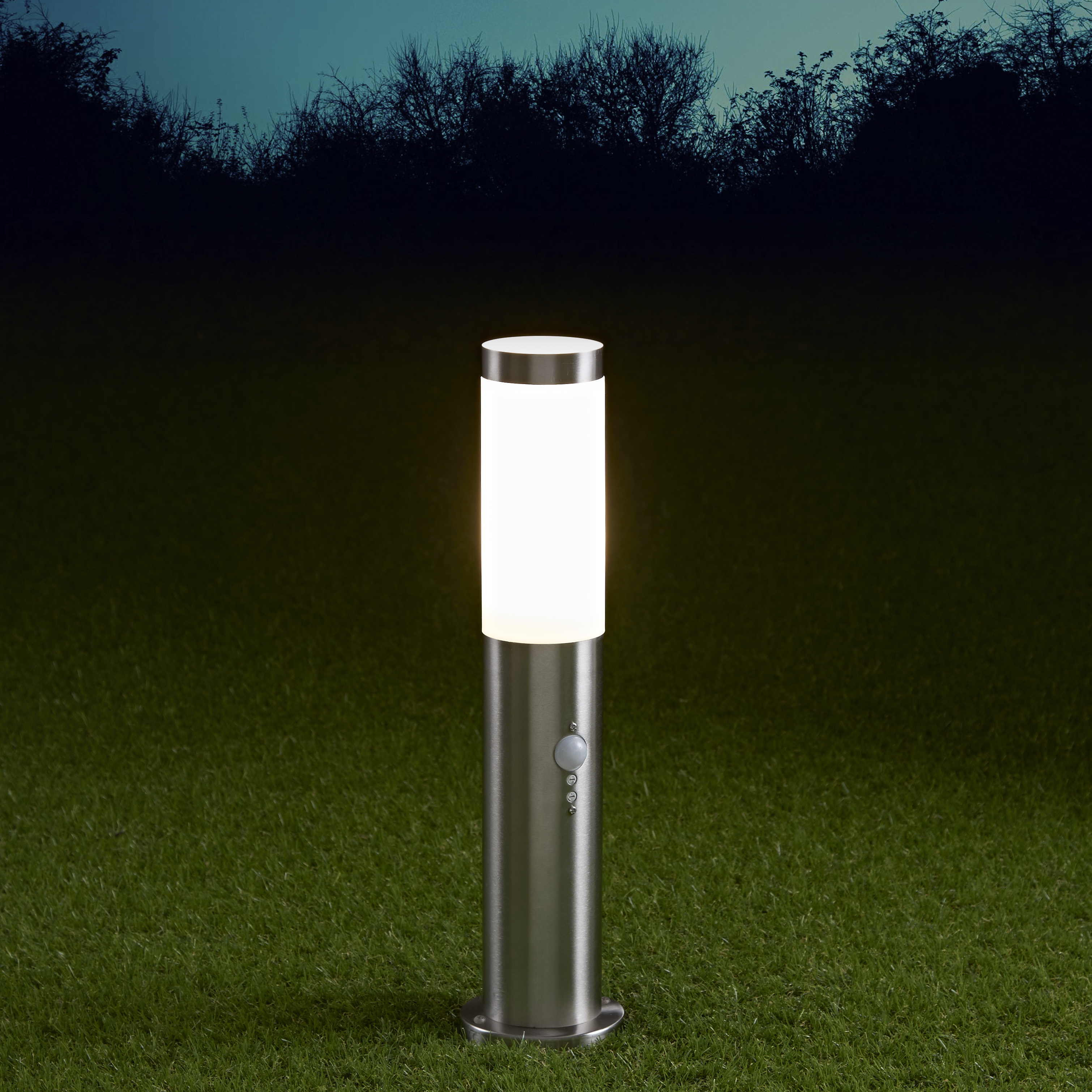Biard Borne extérieur led 6W avec détecteur Gamme Le Mans H. 45cm