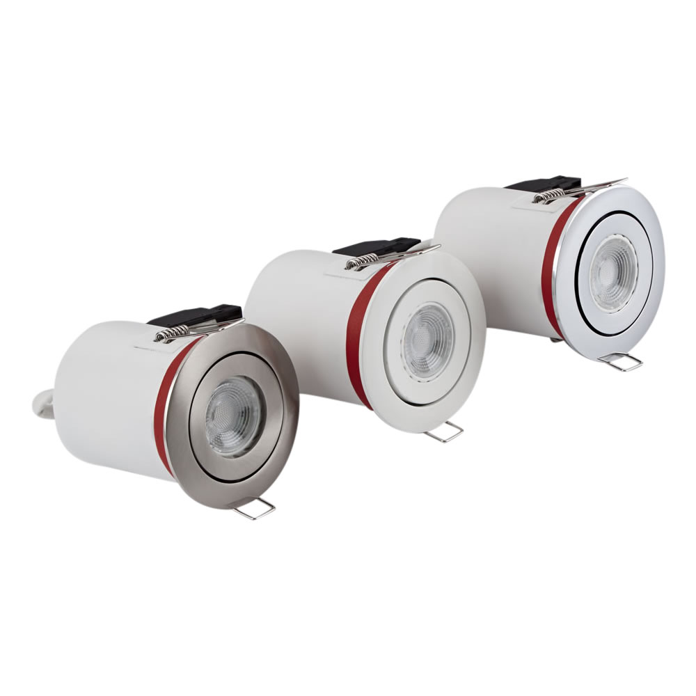 Biard Spot encastrable nu Inclinable IP20 - GU10 Ø88 - Lot de 3