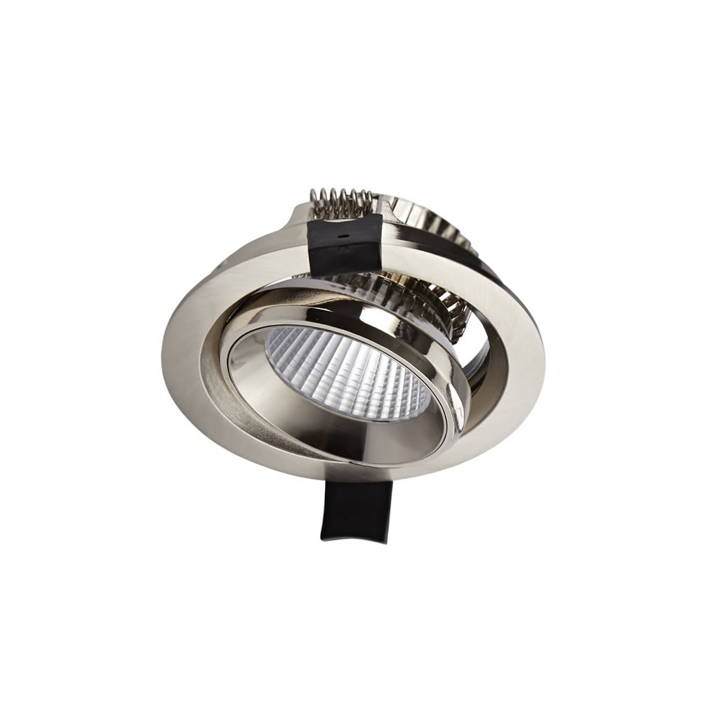 Biard Spot LED Encastrable 10 Watts Dimmable Ø10cm Nickel brossé