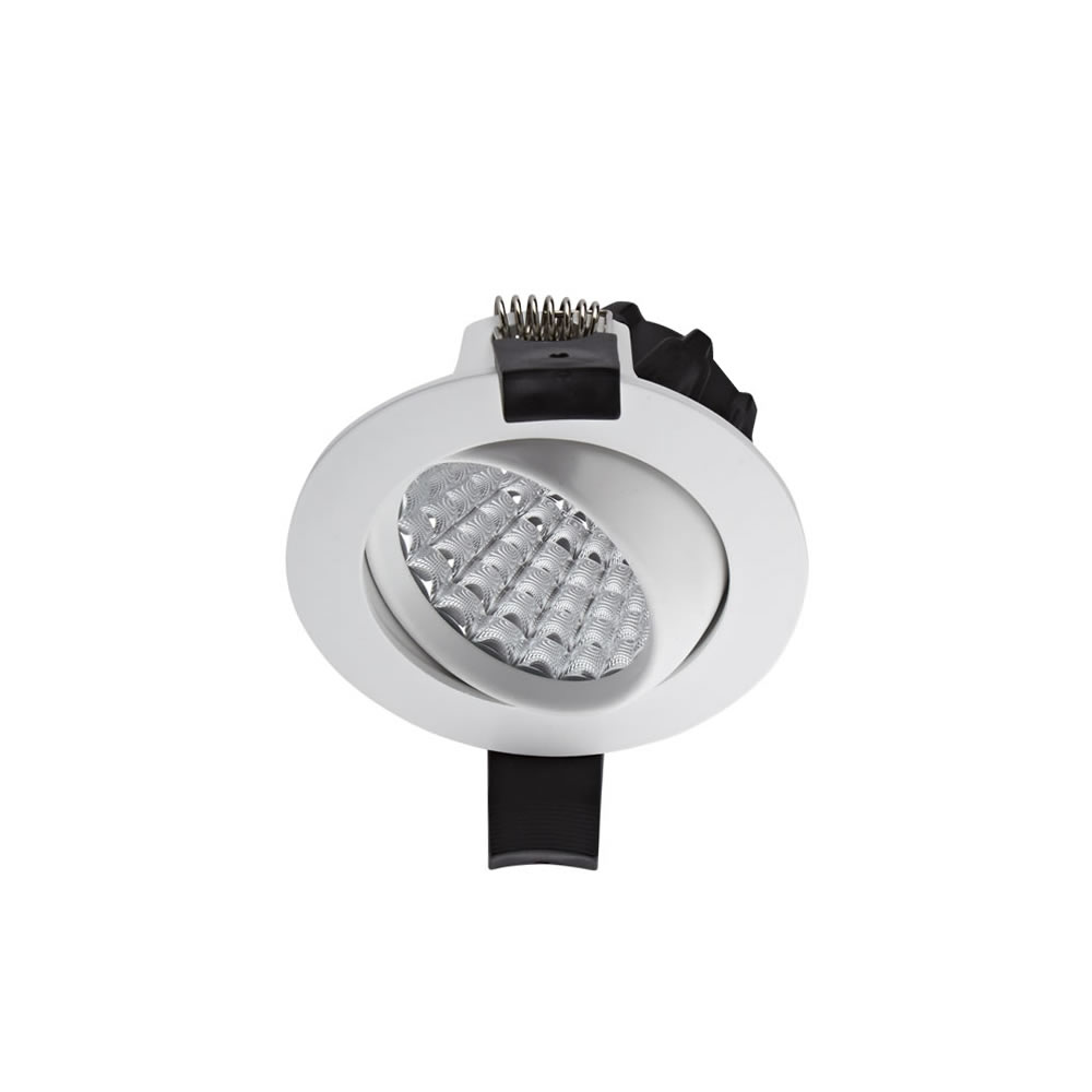 Biard Spot LED Encastrable 7 Watts Dimmable & Orientable Blanc Ø8.1cm