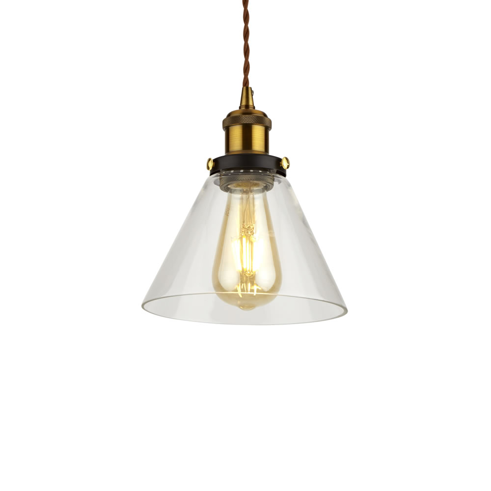 Biard Suspension Verre Transparente Ø 18x24cm Shoreditch