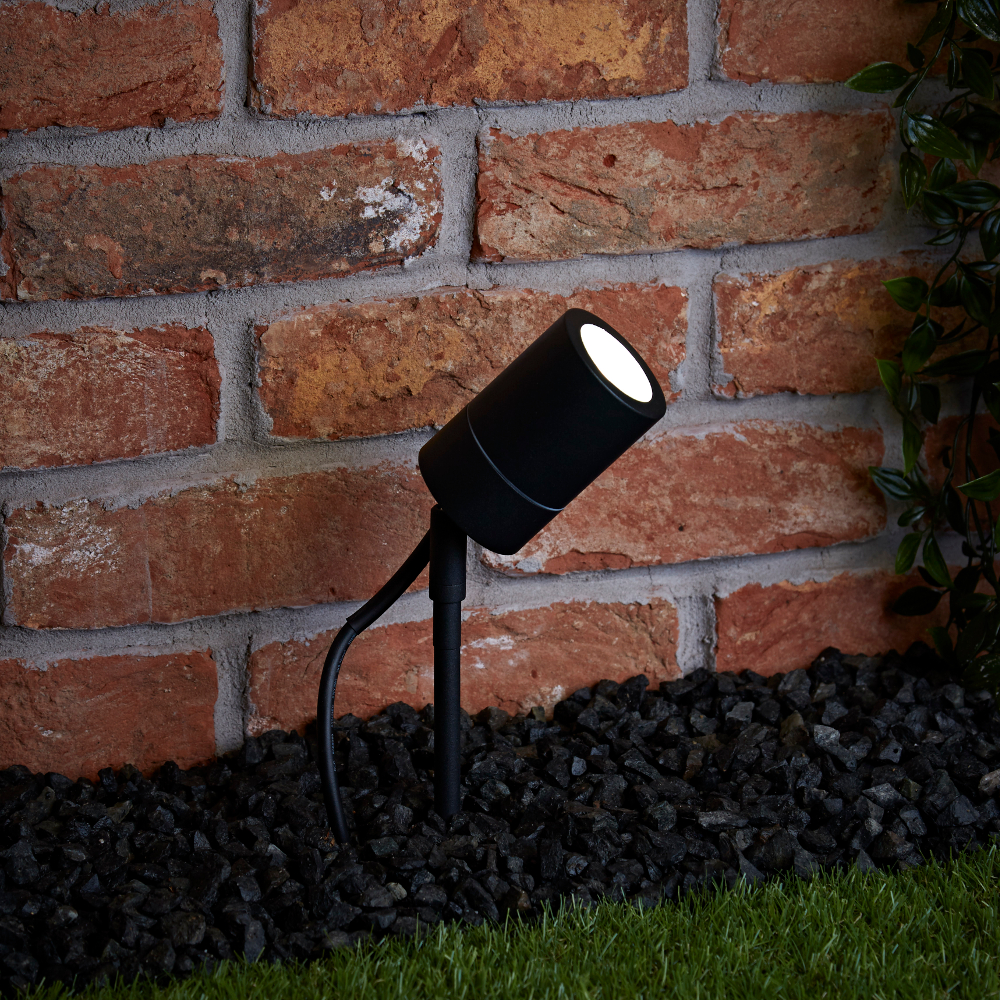 Biard Éclairage Jardin Spot Extérieur à Piquer Noir IP44 Le Mans