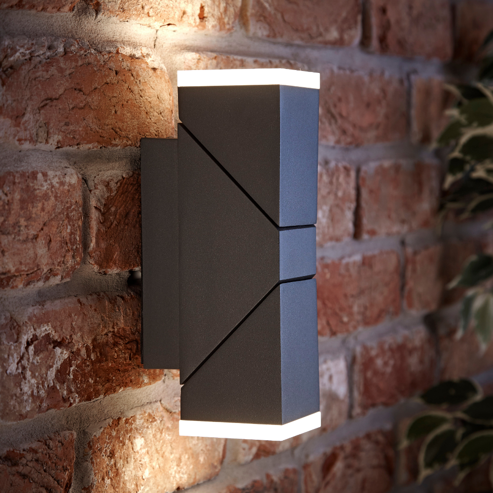 Biard Applique murale bidirectionnelle LED IP54 Ziersdorf Anthracite