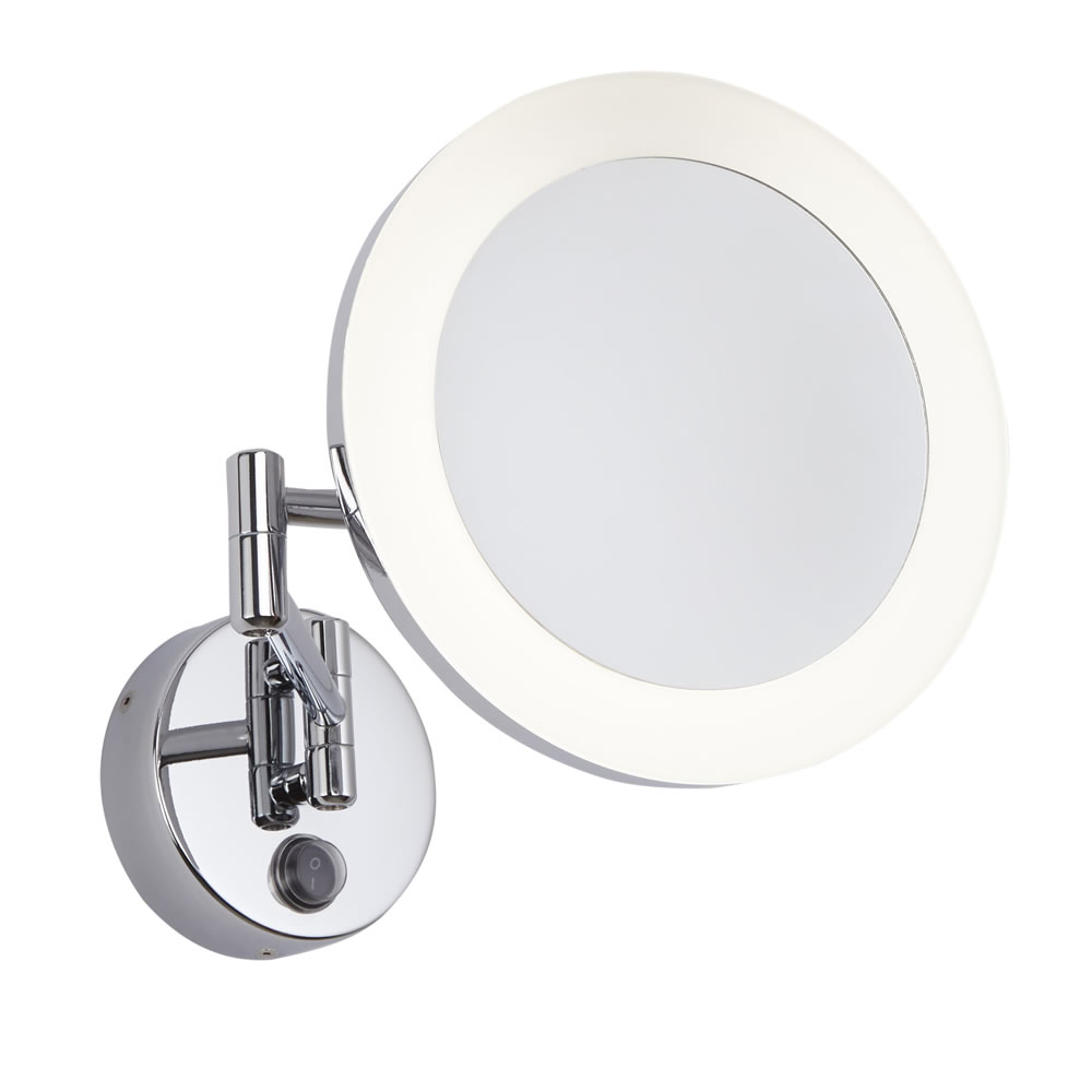 Miroir Grossissant Salle de Bains lumineux 3W Monoun Ø 20cm