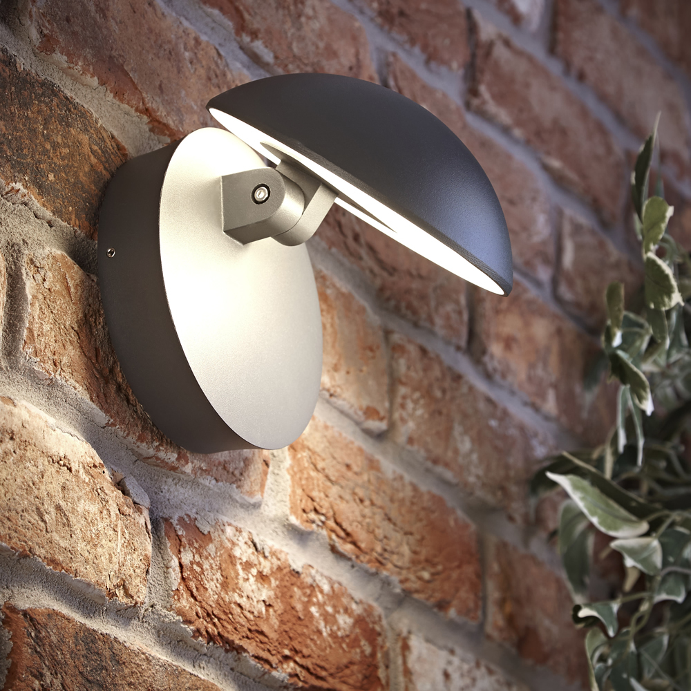 Biard Applique Murale Ronde Ajustable 10W Piombino - IP54 - Anthracite