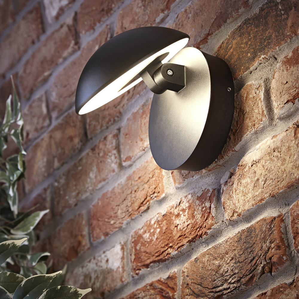 Biard Applique Murale Ronde Ajustable 10W Piombino - IP54 - Noire