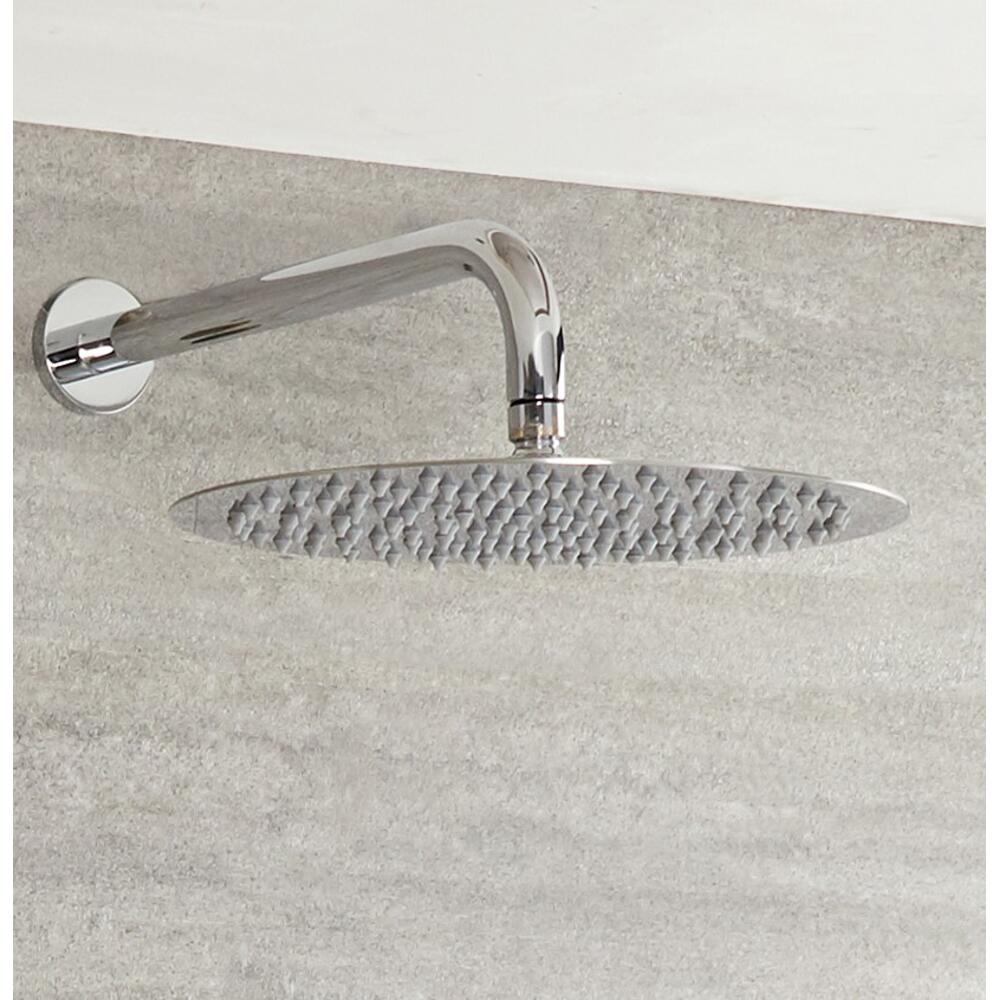 Bras pour pomme de douche 32cm en laiton massif chromé