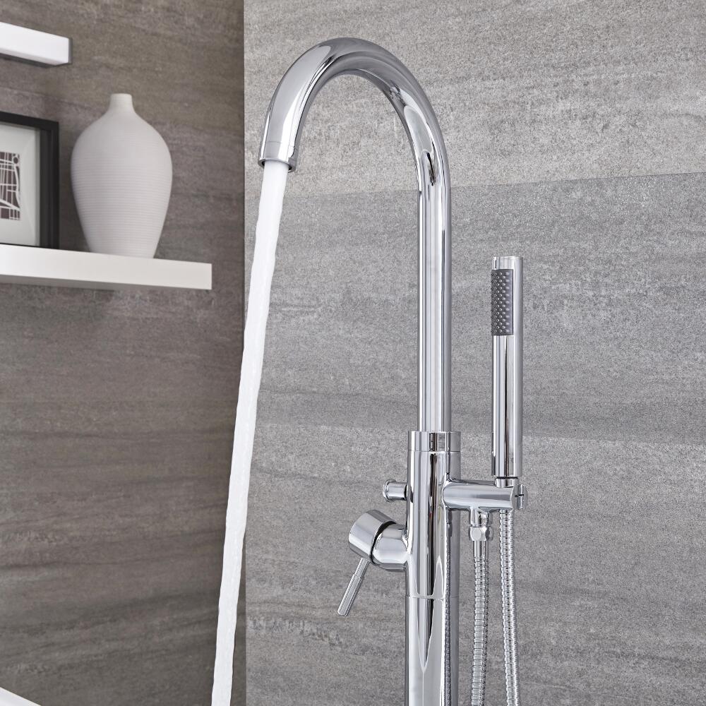 Mitigeur baignoire douche îlot avec douchette – Chromé - Como