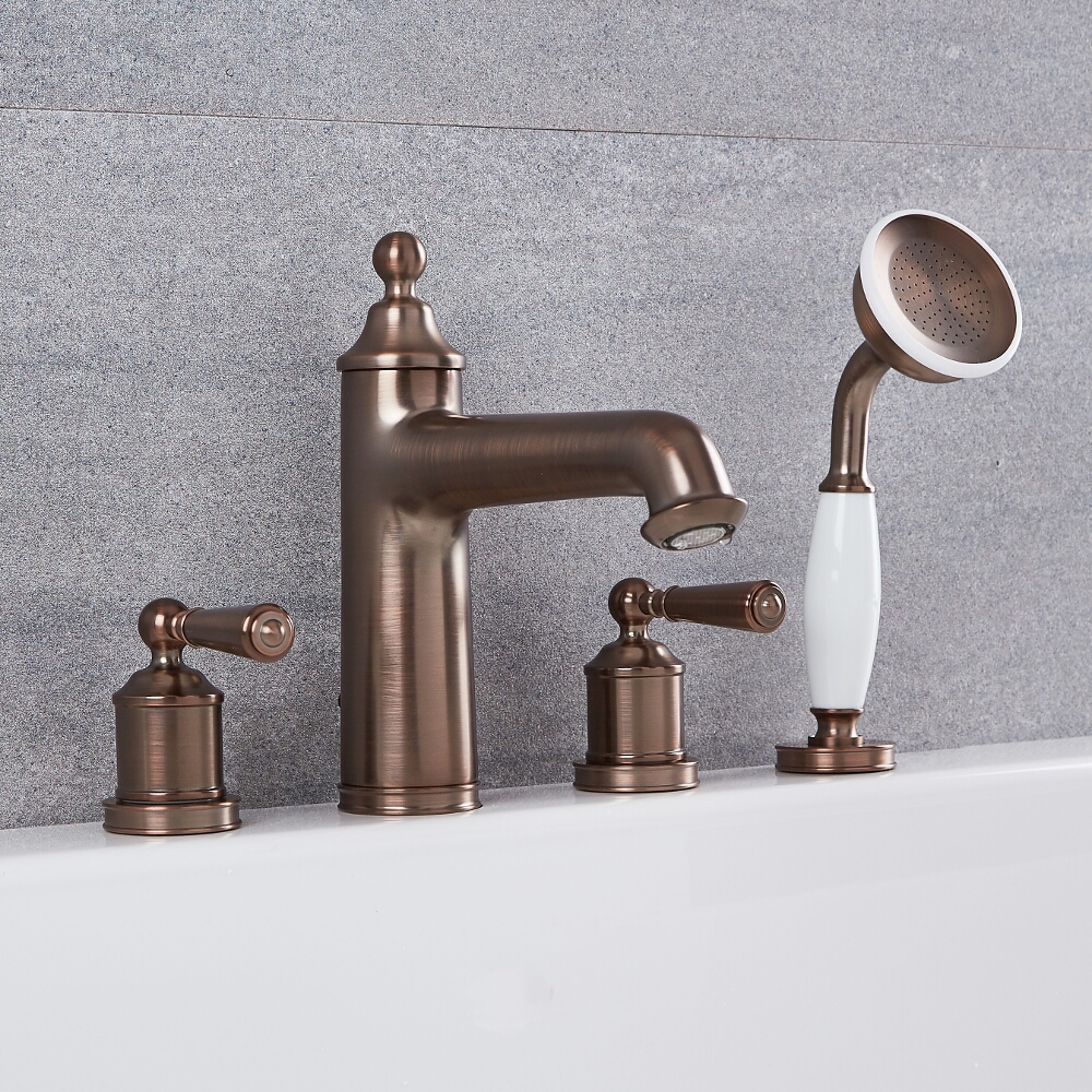 Robinet bain douche Rétro Bronze Huilé - Colworth