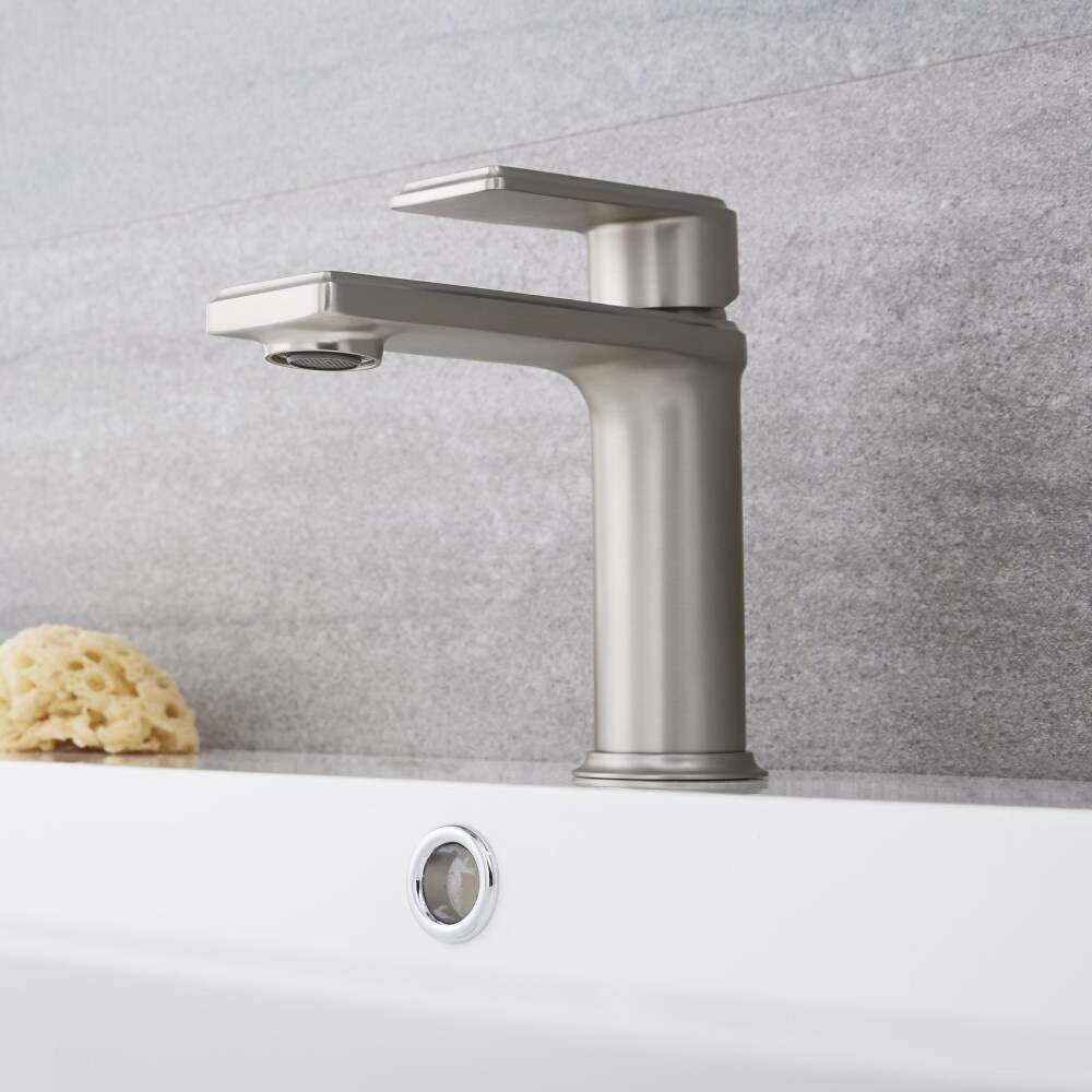 Mitigeur Lavabo Nickel Brossé - Aldwick