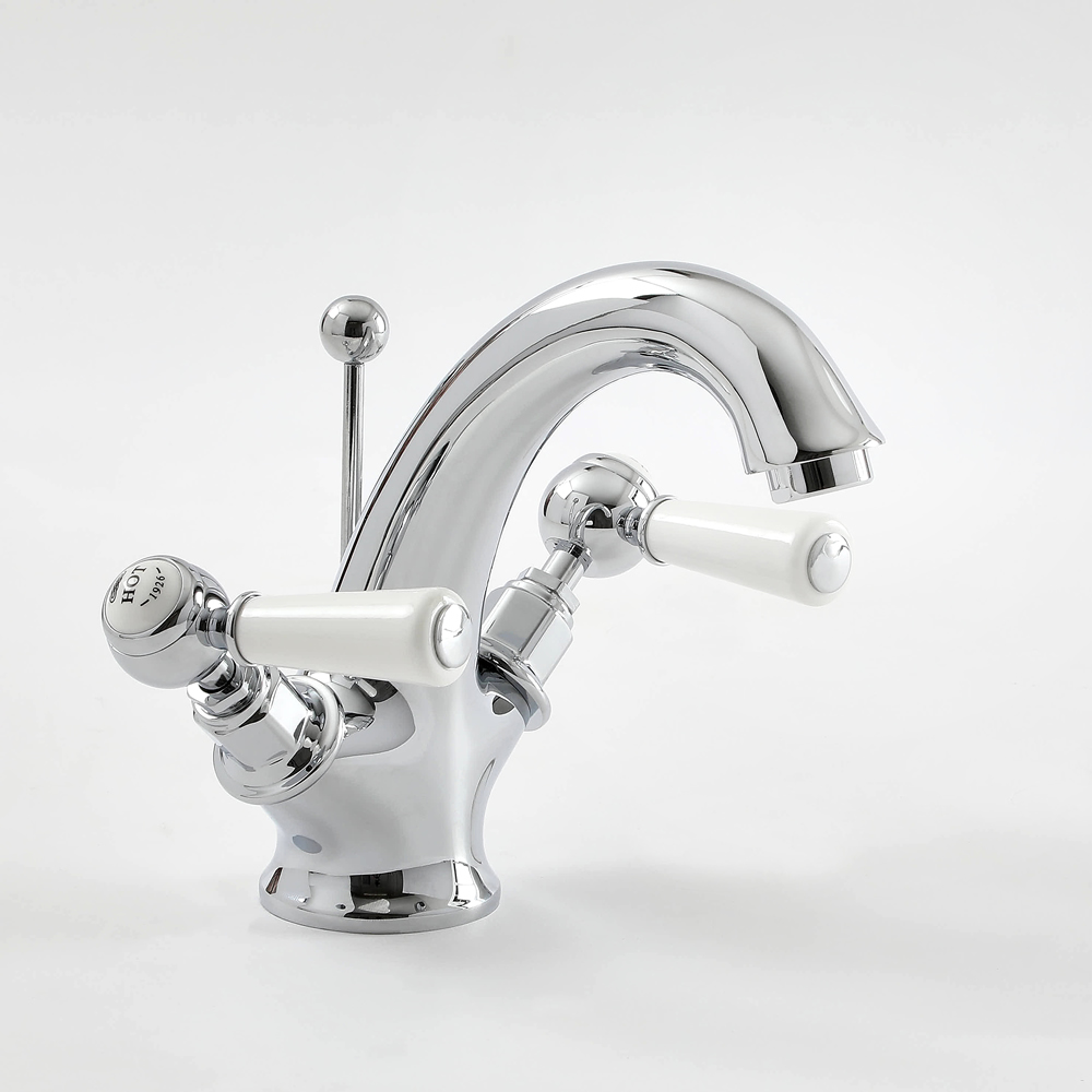 Mélangeur lavabo rétro monotrou à levier – Choix de finition – Elizabeth