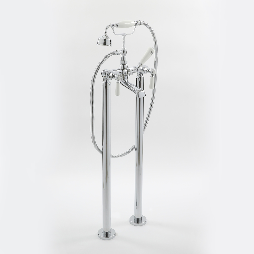 Mélangeur baignoire douche îlot rétro à levier - choix de finitions - Elizabeth