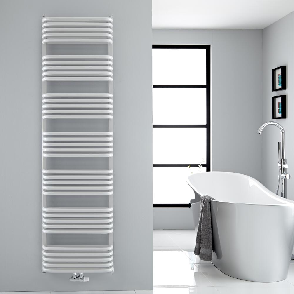 Sèche-serviettes eau chaude blanc Arch 180x50cm 1740 watts