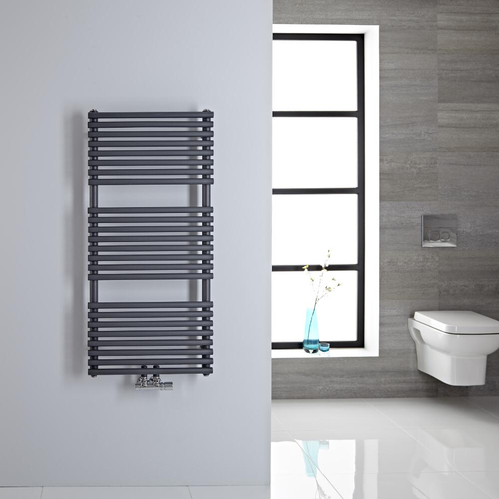 Sèche-serviettes eau chaude 100x50cm 334 watts Magera Anthracite