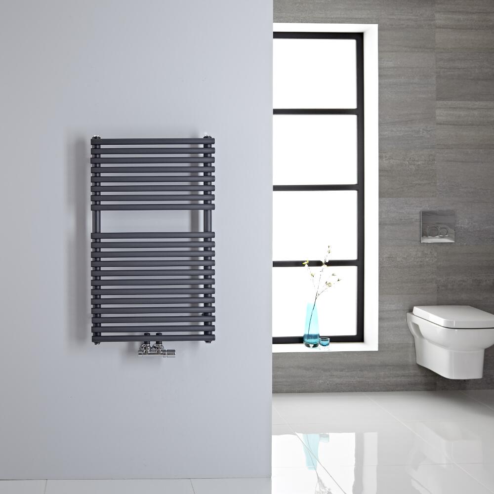 Sèche-serviettes eau chaude 83.5x50cm 304 watts Magera Anthracite