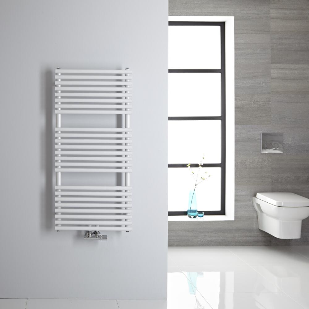 Sèche-serviettes eau chaude blanc 106.5x50cm 334 watts Magera