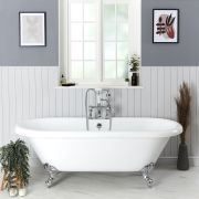 Baignoire îlot rétro – 179,5 x 78,5 cm – Choix de pieds – Legend