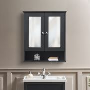 Hudson Reed Thornton - Armoire de toilette rétro à miroir - 65cm x 75cm - Choix de Finitions et de Poignées