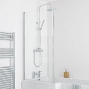 Pare baignoire asymétrique (en L) – Choix de finitions