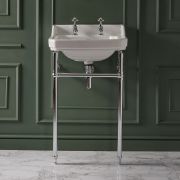 Lavabo sur pieds rétro - Choix de tailles, de finitions et de trous pour la robinetterie – Richmond