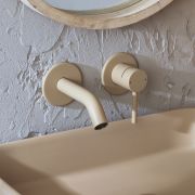 Mitigeur lavabo mural monotrou - Choix de finitions - Elements
