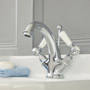 Mélangeur lavabo rétro monotrou à levier – Choix de finition – Elizabeth