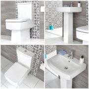 Pack WC et lavabo sur colonne - Sandford