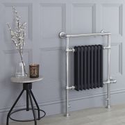 Sèche-serviettes électrique rétro – Anthracite – Choix de tailles - Elizabeth