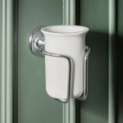 Hudson Reed Elizabeth - Porte gobelet avec gobelet en céramique rétro - Choix de finitions