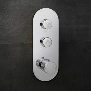 Mitigeur de douche thermostatique – Boutons poussoir – 2 fonctions – Chomé – Idro
